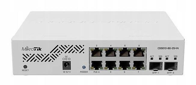 MIKROTIK ROUTERBOARD CSS610-8G-2S+IN