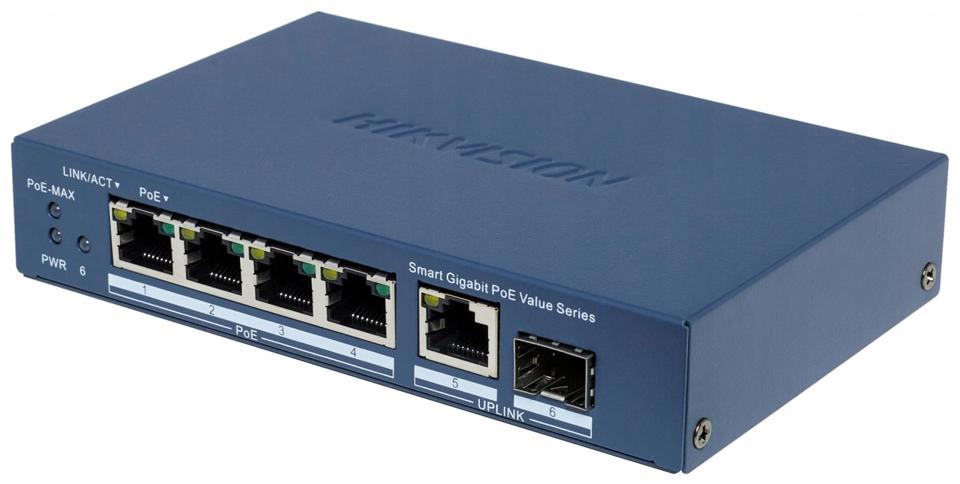 Switch Hikvision DS-3E1506P-EI/M-4P1T1F(O-STD)