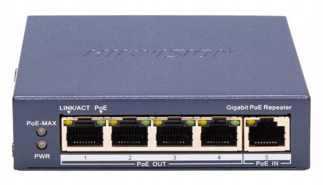 Repeater PoE Hikvision DS-3E0505P-E/R