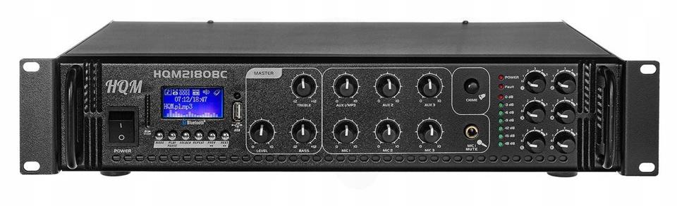 WZMACNIACZ HQM2180BC RADIO FM/MP3/BLUETOOTH 180W
