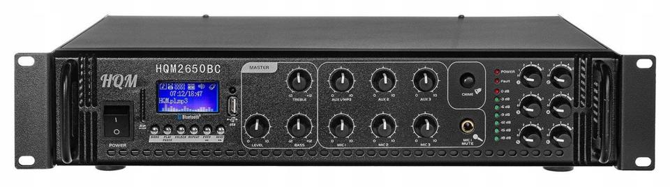 Wzmacniacz PA HQM2650BC RADIO FM/MP3/BT 650W