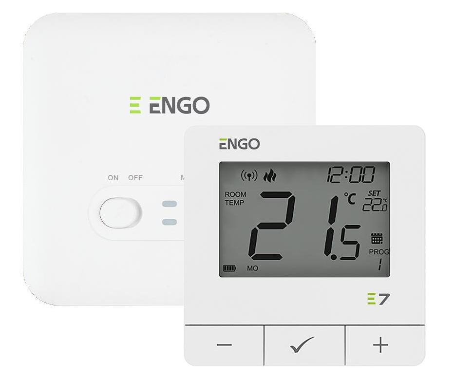 ENGO Controls E7-RFW - Programowany, bezprzewodowy regulator temperatury