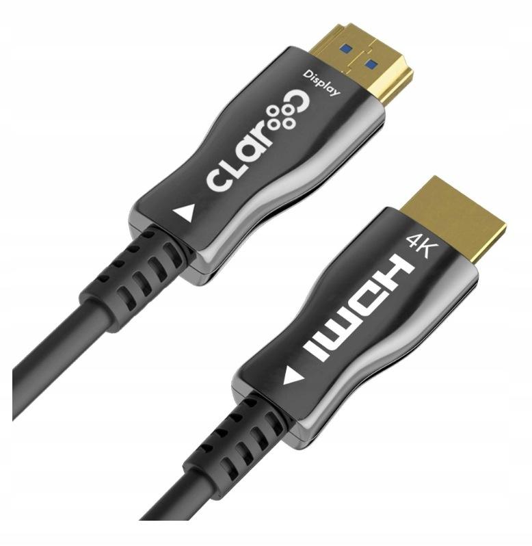 Kabel HDMI Claroc Kabel optyczny HDMI 2.0 AOC 4K@60Hz 10m