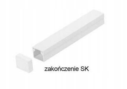 Osprzęt do listew elektroinstalacyjnych, zakończenie BIAŁY SK 40x40 (1szt.)