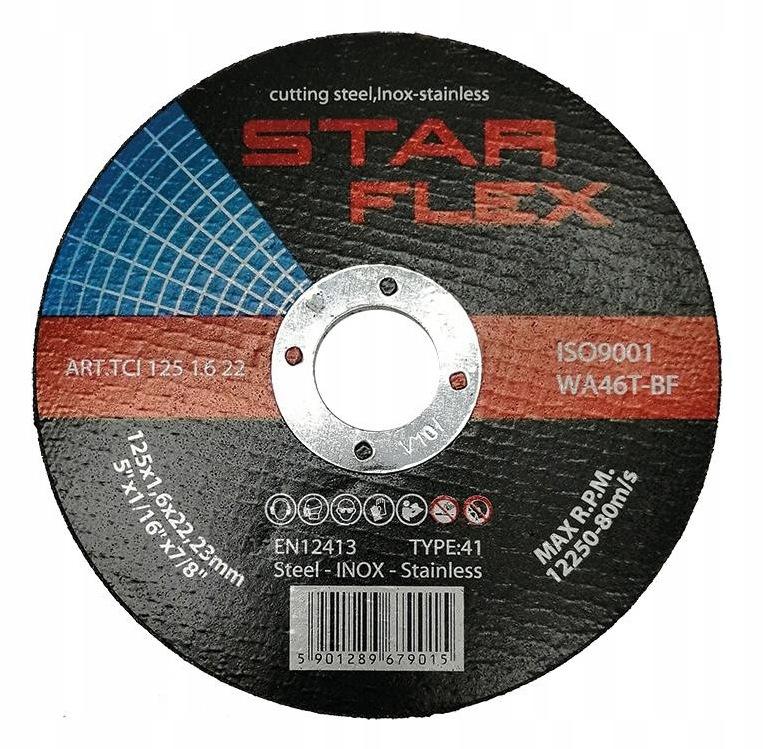 Tarcza tnąca Star Flex T41-125-1,6 WA46T-BF-INOX TCI1251622