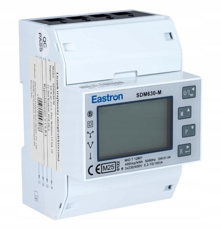 Licznik energii trójfazowy VCX SDM 630 MODBUS