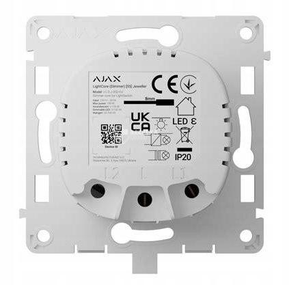 AJAX Włącznik światła LightCore Dimmer vertical (white)