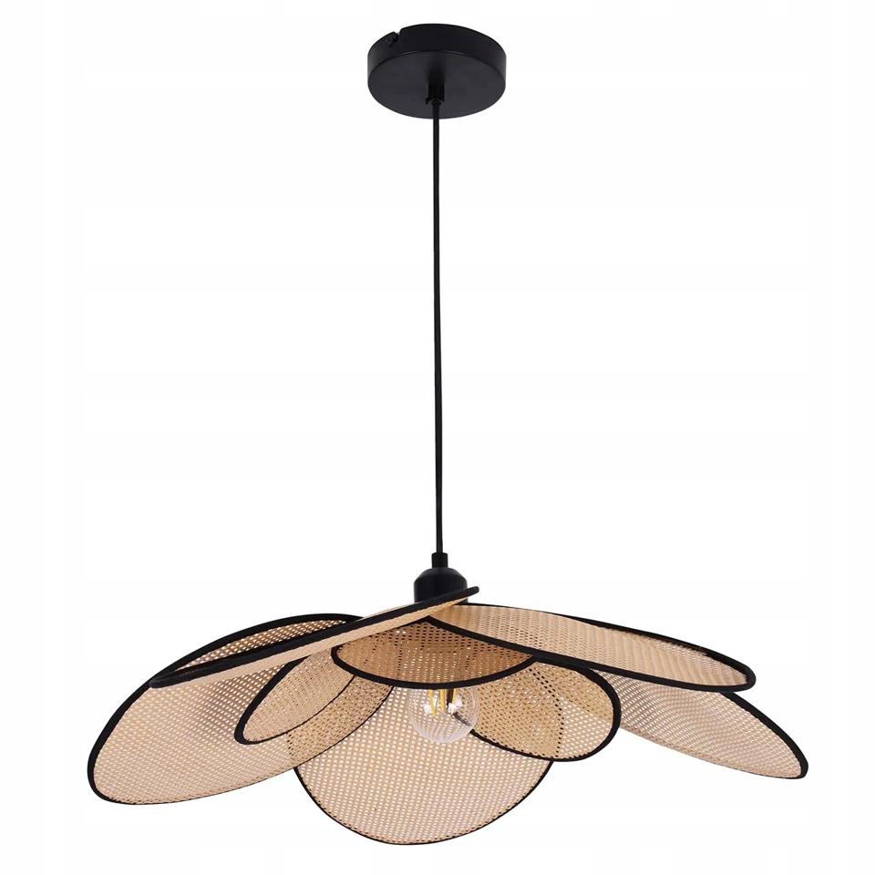 Lampa wisząca Goldlux TOBAGO 1xE27 naturalna beżowa BOHO KWIAT 60CM