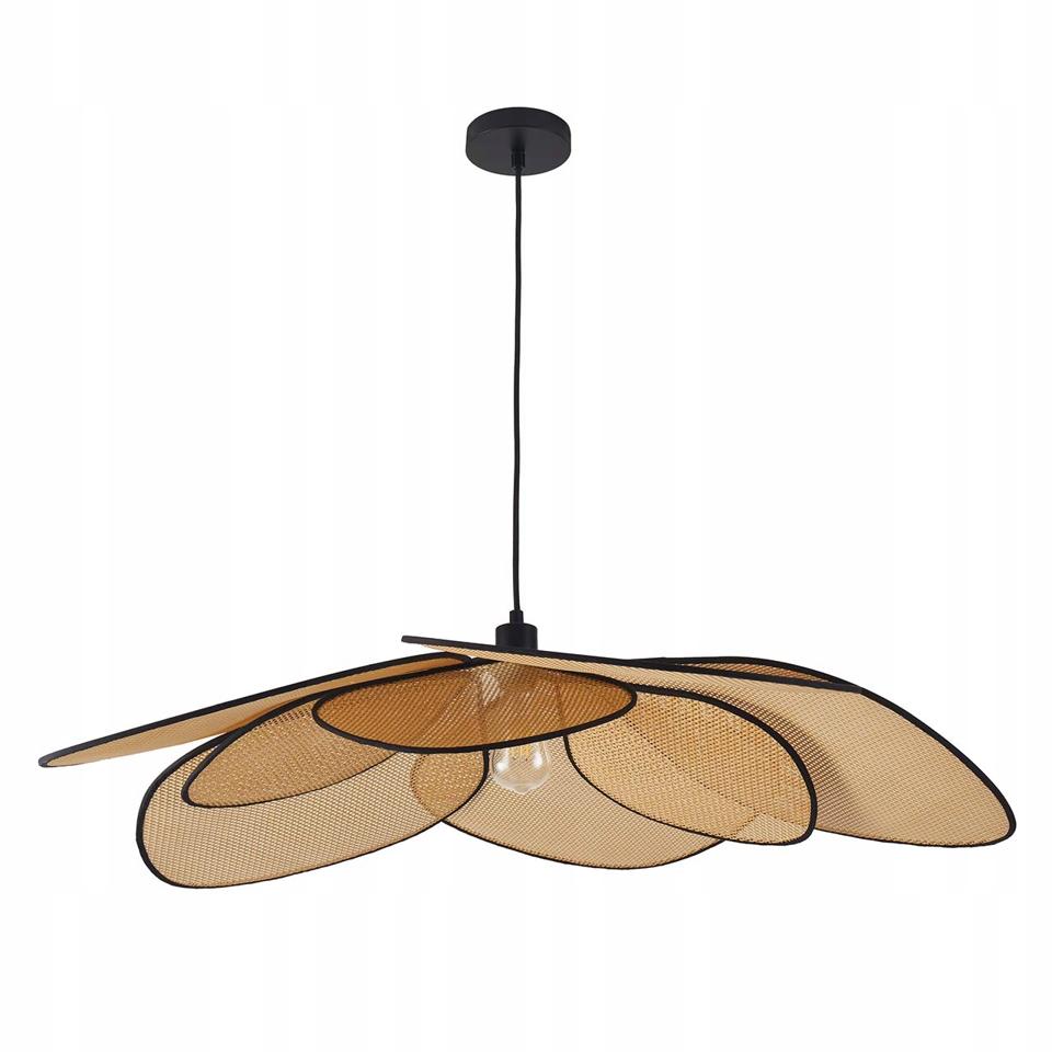 Lampa wisząca Goldlux TOBAGO XL boho 1xE27 beżowo-czarna