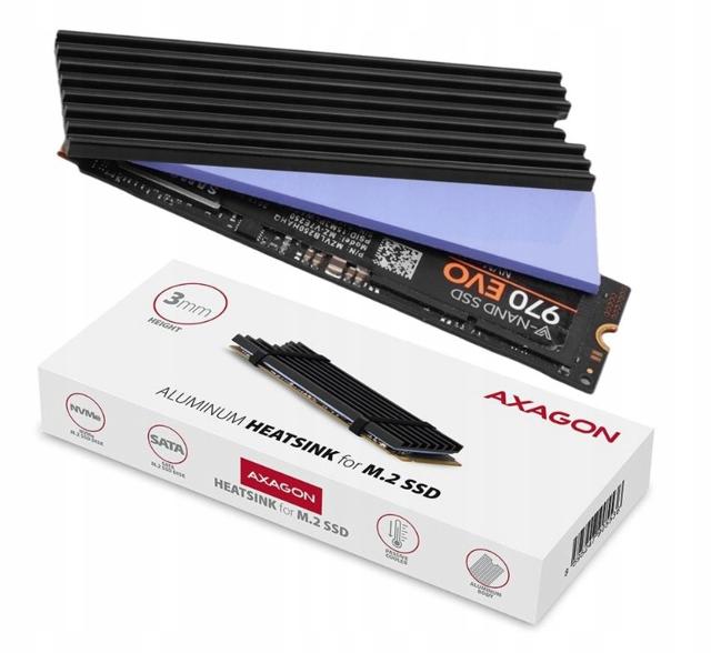 Radiator do dysków Axagon CLR-M2L3 M.2 SSD 3mm