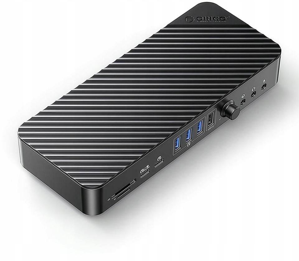 Orico Stacja dokująca USB-C 10 Gbps, 2x DP 4K, HDMI 4K, PD 60W, 6x USB-A