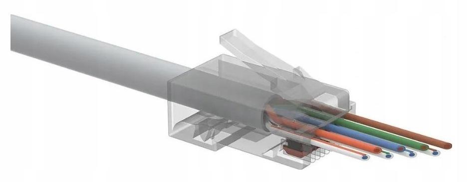 WTYK SIECIOWY KONEKTOR SOLARIX UNIWERSALNY EASY SXRJ45-6-UTP-EASY 100szt