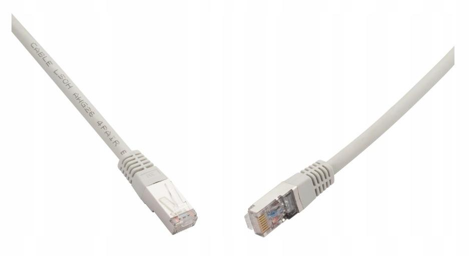 PATCHCORD SKRĘTKA SOLARIX CAT.6A SFTP 0,5m szary