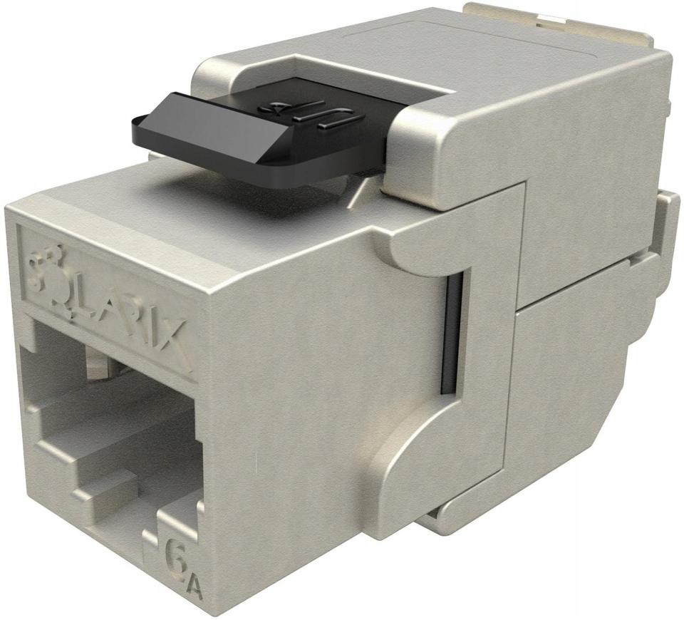 Moduł Keystone samozaciskowy Solarix Cat.6A STP RJ45 SXKJ-10G-STP-BK-SA