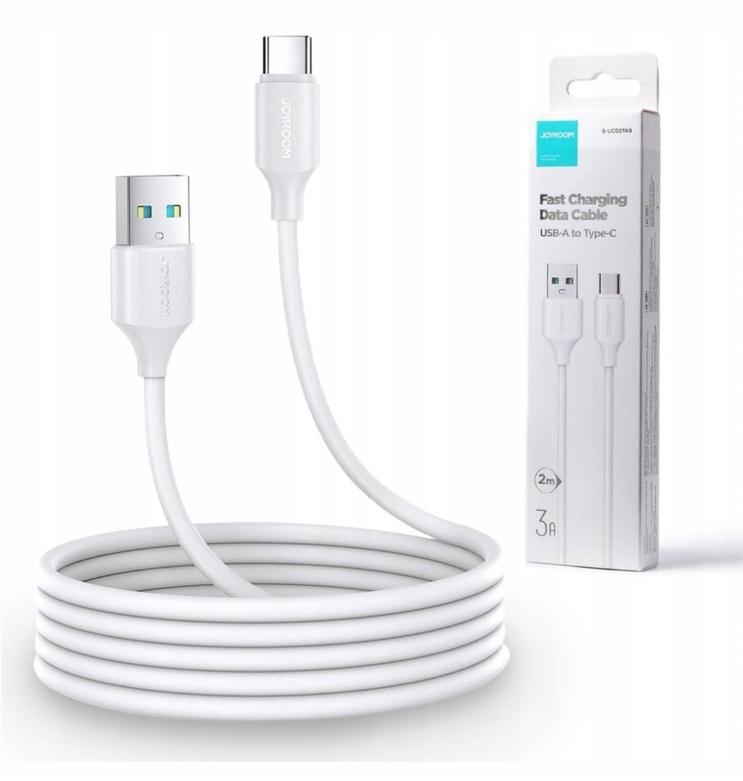 Kabel USB-A / USB-C Joyroom S-UC027A9 200cm 3A w oplocie biały