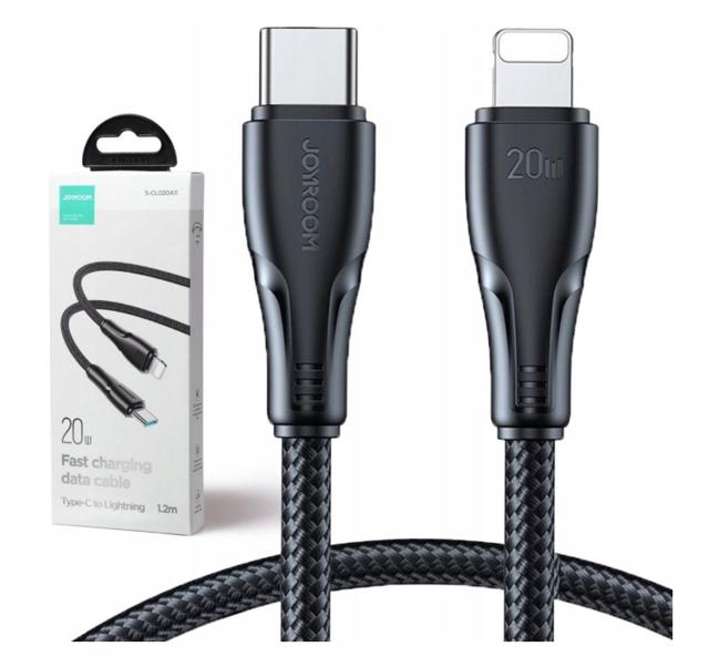 Kabel USB-C / Lightning Joyroom S-CL020A11 120cm 20W w oplocie czarny