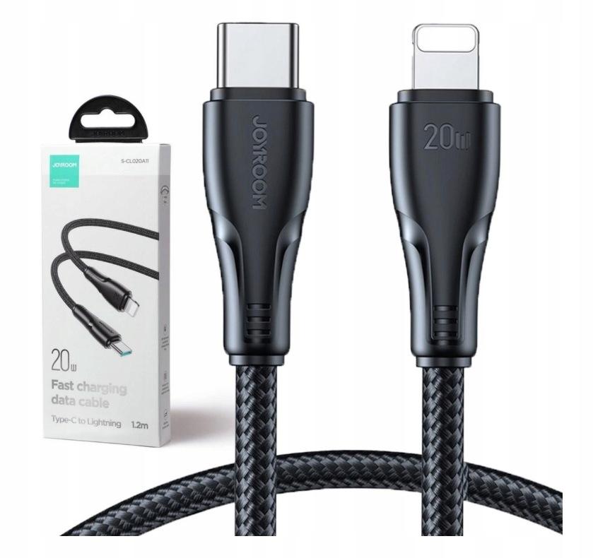 Kabel USB-C / Lightning Joyroom S-CL020A11 120cm 20W w oplocie czarny