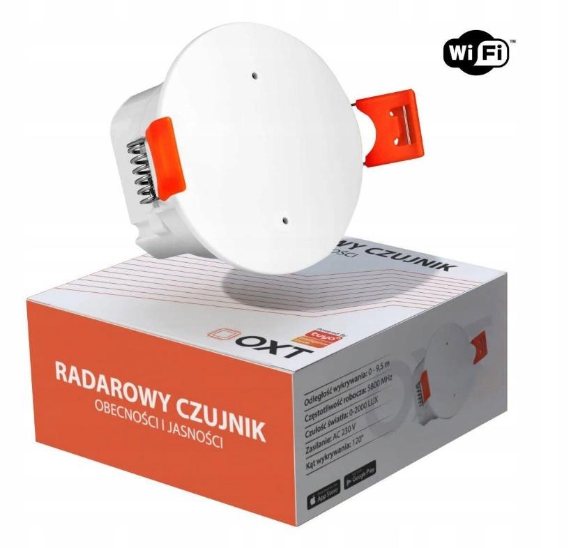 OXT Czujnik radar obecności jasności 230V WiFi TUYA T150
