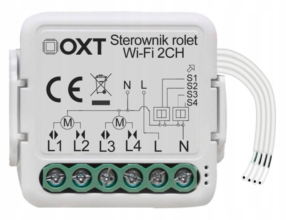 Moduł OXT mini sterownik 2 rolety WiFi TUYA T228