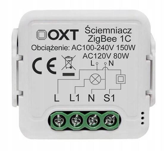 Moduł OXT mini ściemniacz 1 obwód ZigBee TUYA T265