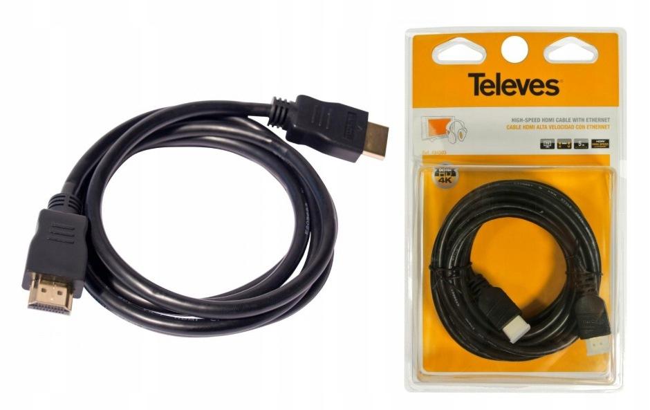 Kabel HDMI 2.0 Televes ref. 494501 1,5m 4K