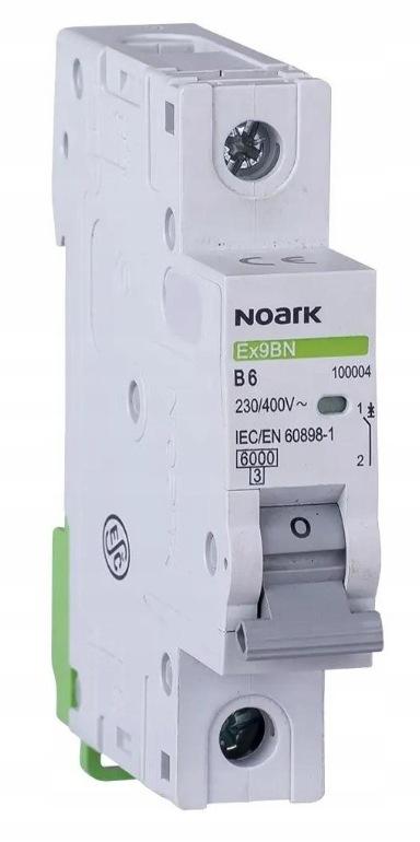 WYŁĄCZNIK NADPRĄDOWY 6 KA, B, 16A, 1P, Ex9BN 1P B16 Noark 100008