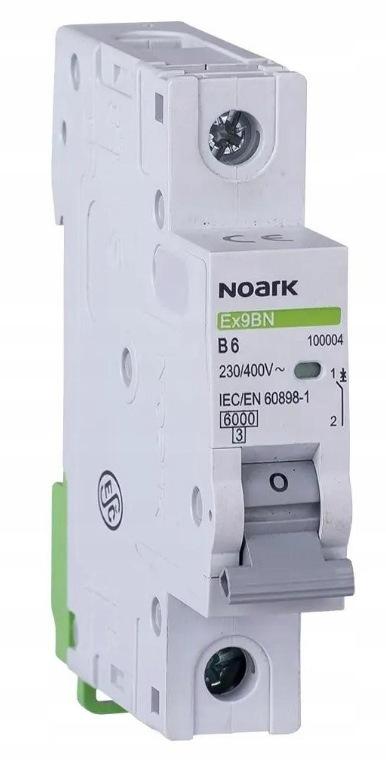 WYŁĄCZNIK NADPRĄDOWY 6 KA, C, 16A, 1P, Ex9BN 1P C16 Noark 100098
