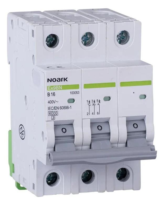 WYŁĄCZNIK NADPRĄDOWY 6 KA, B, 25A, 3P, Ex9BN 3P B25 Noark 100055