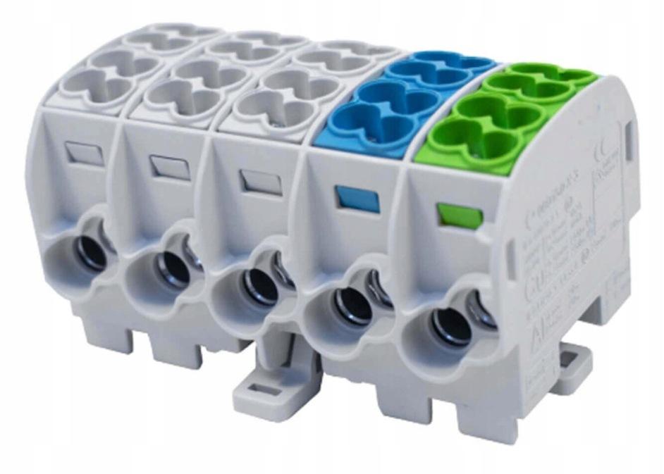 Blok rozdzielczy Al/Cu 80150 SIMBLOCK sza/nie/zie SCB 25-5X 81500020