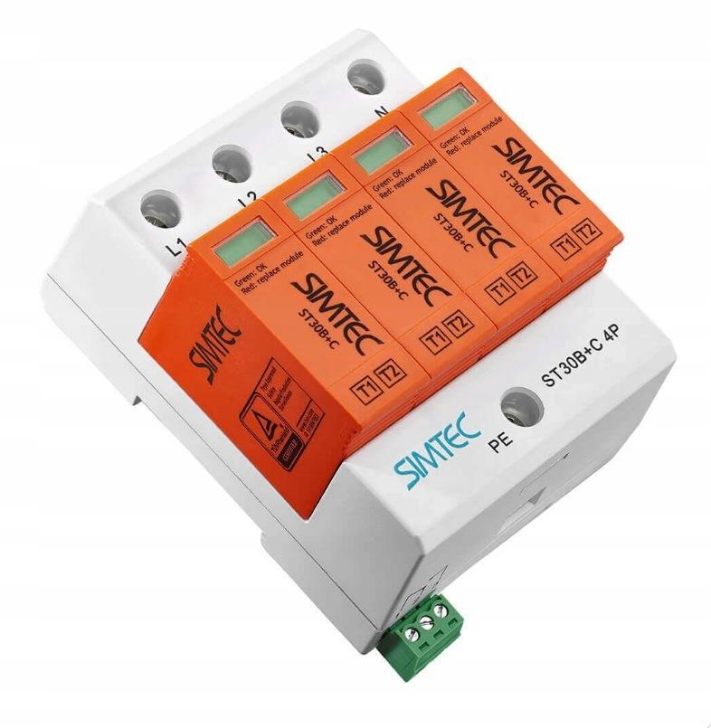 SIMTEC ST30 85201010 - Ogranicznik przepięć T1+T2 4P 30kA 275V