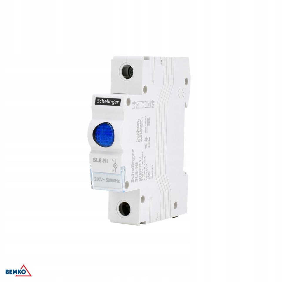 Lampka sygnalizacyjna LED SL8 niebieska SCHELINGER
