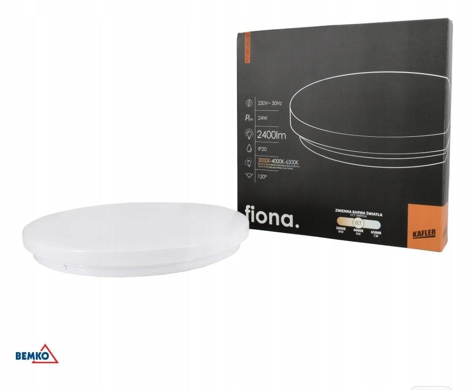 plafoniera LED FIONA 24W 3000/4000/6500K 2400LM IP20 biała