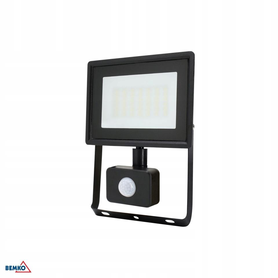 Naświetlacz LED SMD KASTEL 30W 4000K 2520LM IP65 czarny cz. pir