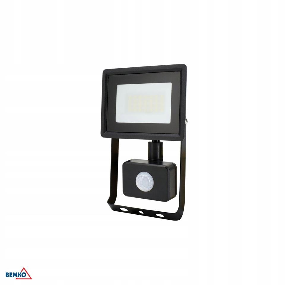 Naświetlacz LED SMD KASTEL 20W 4000K 1640LM IP65 czarny cz. pir