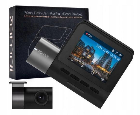 Wideorejestrator 70mai Smart Dash Cam Pro Plus A500S 2.7K/WiFi/GPS + kamera