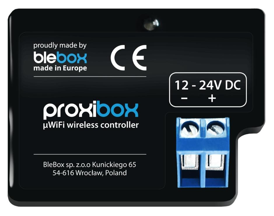 Czujnik zbliżeniowy proxibox z WiFi Blebox