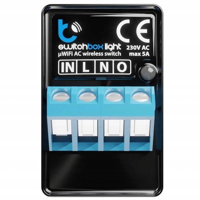Przełącznik Blebox SwitchBox Light WiFi Włącznik 230V Wi-Fi