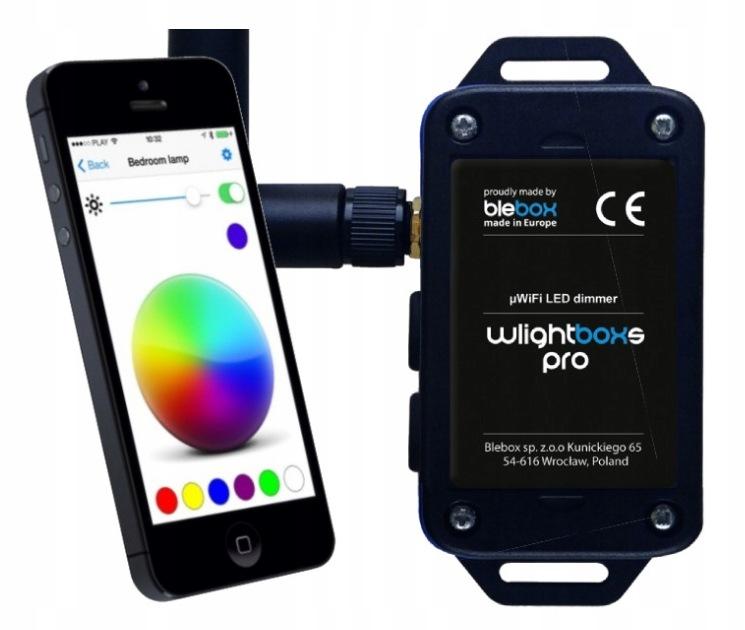 Moduł oświetelniowy wlightboxs pro z zewnętrzną anteną Blebox