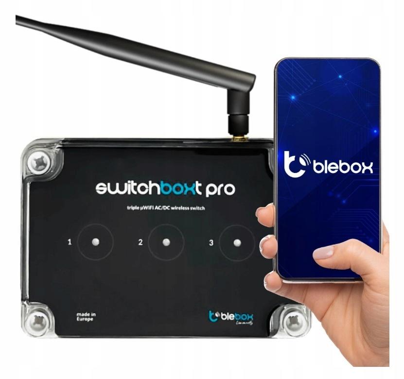 Moduł przekaźnikowy switchboxt pro z zewnętrzną anteną Blebox