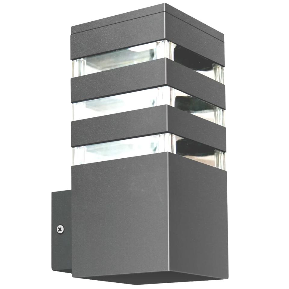 Kinkiet ogrodowy TEKSAS Polux szary E27 12 W