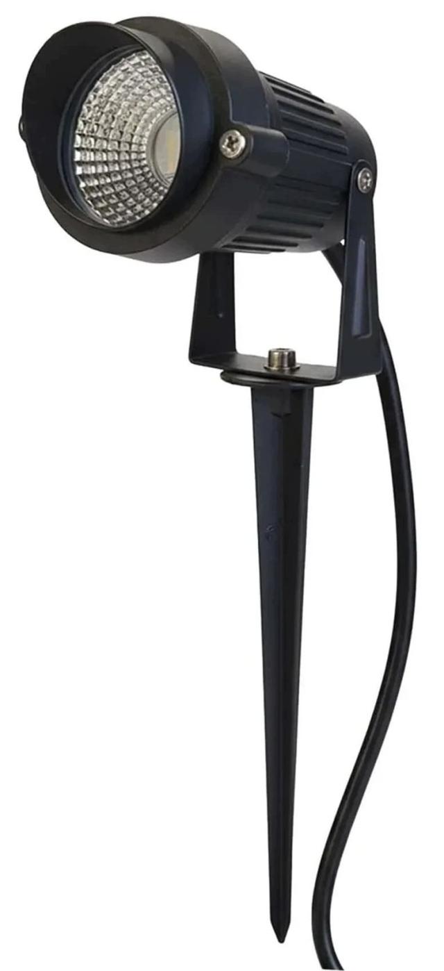 Lampa wbijana reflektor KYRA RGBW Goldlux czarny 20 cm pilot IR