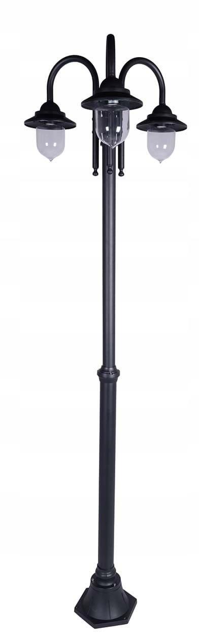 Lampa zewn. DAKOTA słupek oświetleniowy okrągły Goldlux E27 210 cm czarny