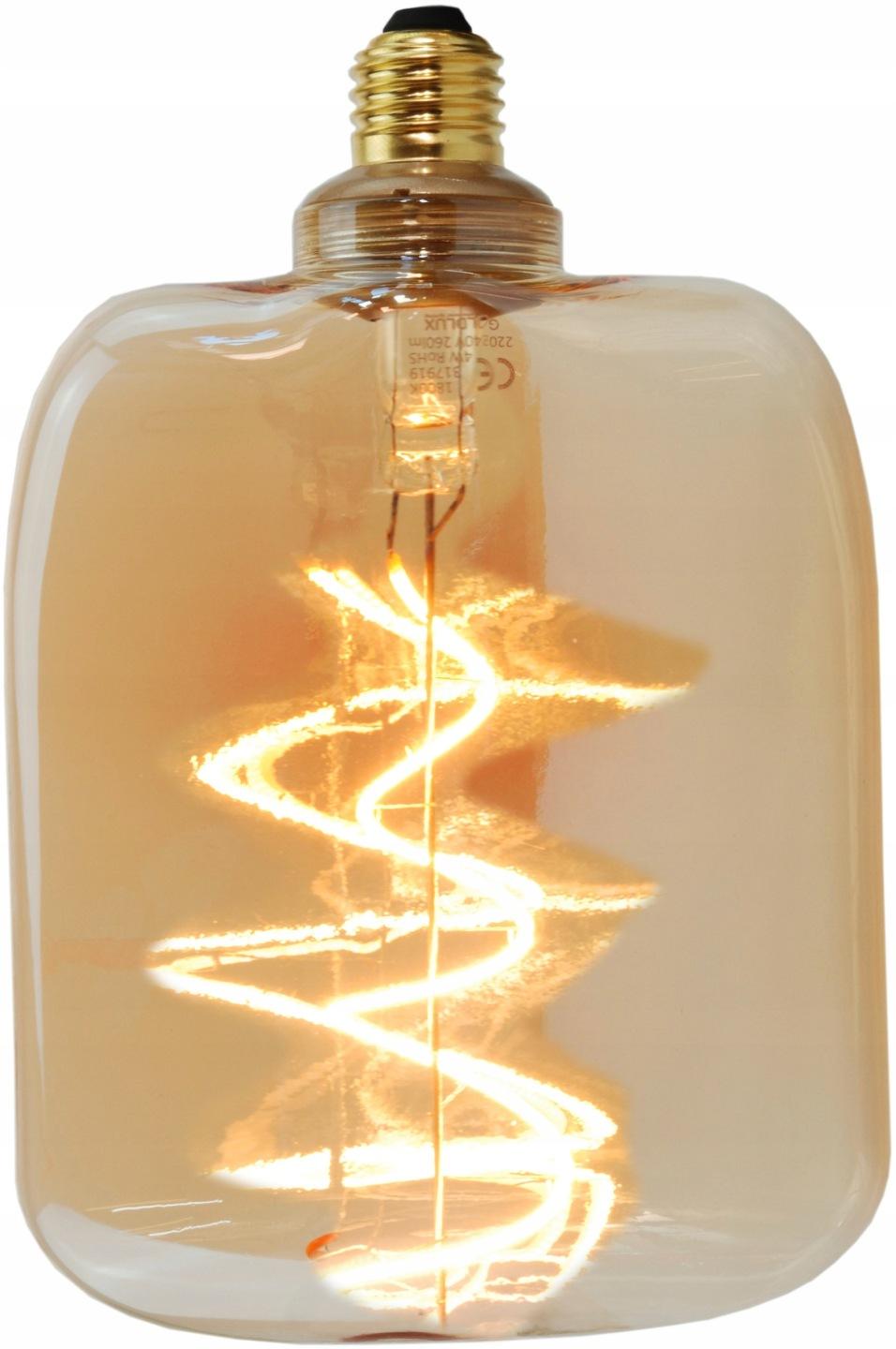 Deco Vintage Żarówka LED JP142 E27 Amber filament 4W 260lm 1800K LOFT