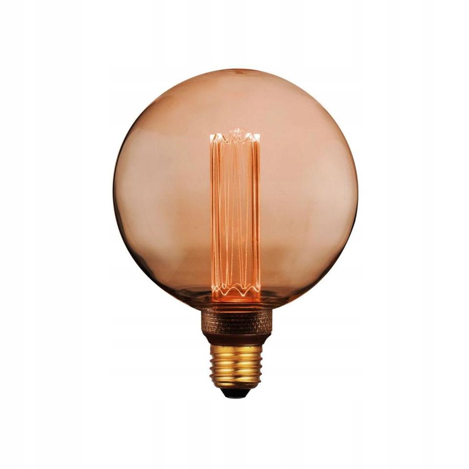 Deco Vintage Żarówka dekor. LED G125 E27 Amber Pillar 4W 200lm 1800K Polux