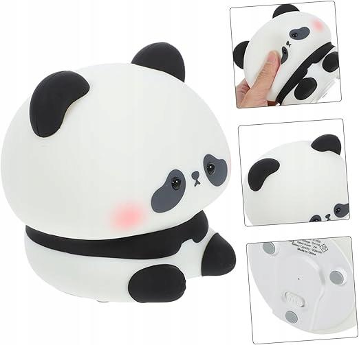 Lampka dekoracyjna nocna LED PANDA mini 3000K akumulator + przewód USB-C
