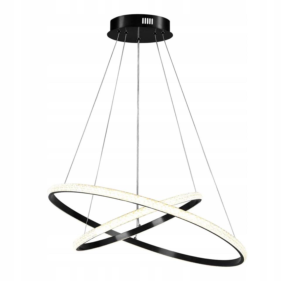 Lampa wisząca Goldlux LED DIANA 2 BLACK kryształ 44W 4000K IP20 – 336736