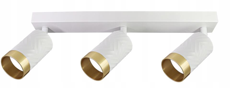 Lampa ścienno-sufitowa ARRAS 3*GU10 biało-złota 323613