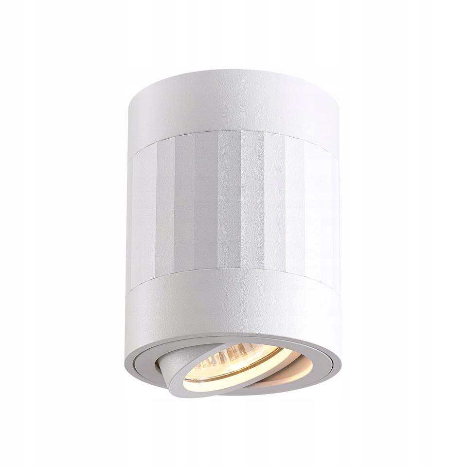Oprawa natynkowa reflektor sufitowy LOFT RUBIN PASKI 1xGU10 10cm biały