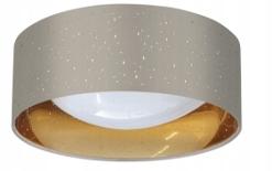 Plafon LED TULUZA 32cm taupe-złoty 18W 1850lm 4000K