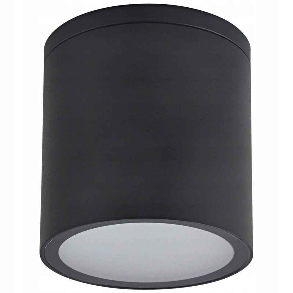 Lampa elewacyjna OHIO Goldlux 700lm sufitowa GU10 czarna zasilanie sieciowe